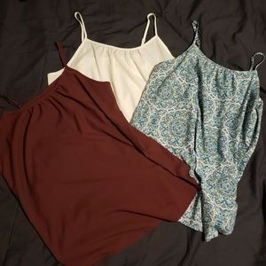 Lot of 3 knit tanks
